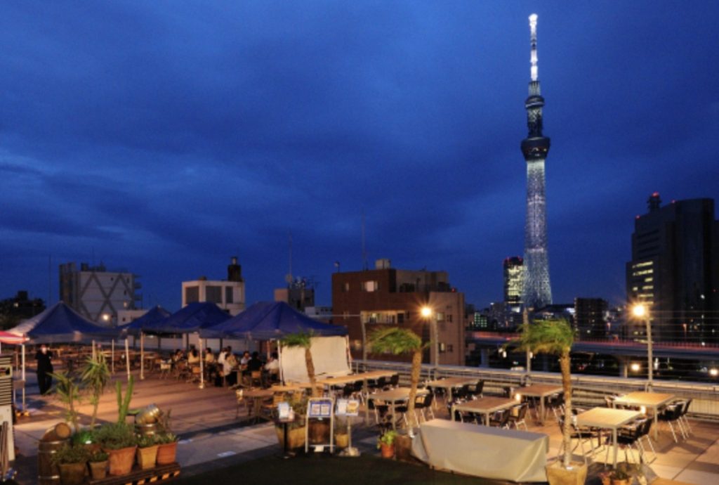浅草EKIMISEエキミセ「納涼ハレテラス エキビア スカイツリービュー2023」