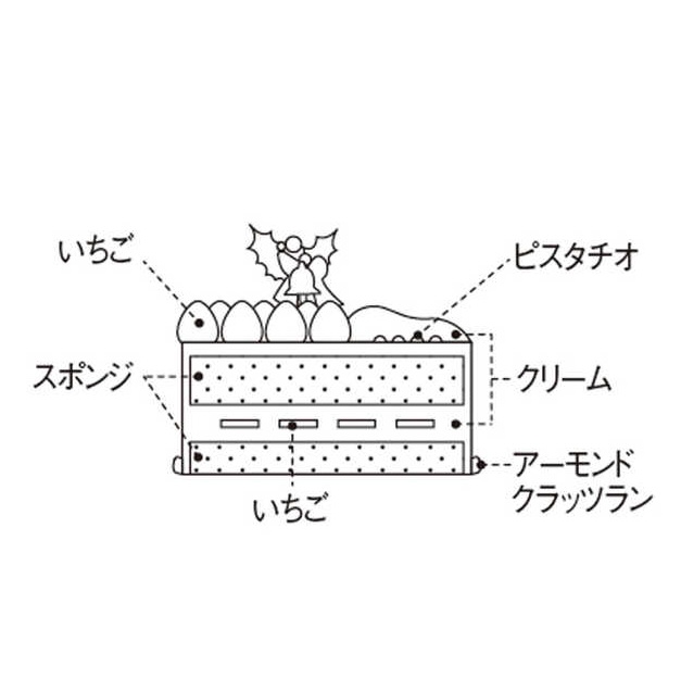 大丸神戸店受取りクリスマスケーキ