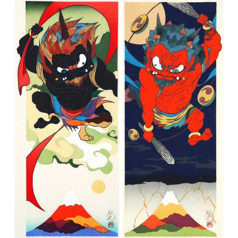 瀧下和之 富嶽風神図