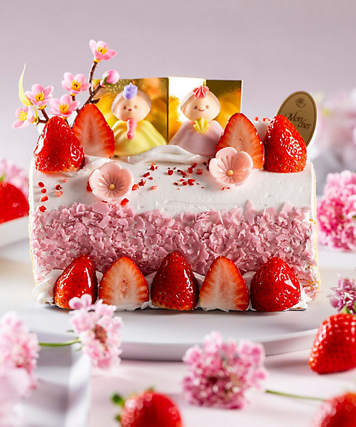 【伊勢丹新宿店 店頭受取】ひな祭りケーキ メゾン・ド・モンシェール「おひなまつりロール」