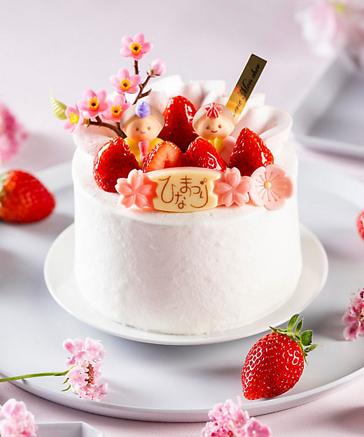 【伊勢丹新宿店 店頭受取】ひな祭りケーキ メゾン・ド・モンシェール「おひなまつりの宴4号」