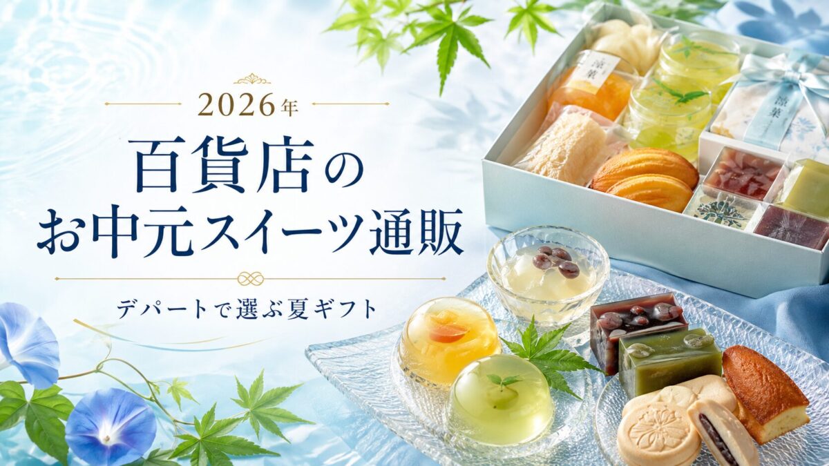 迷わないお中元スイーツ選び|百貨店のオンラインショッピング