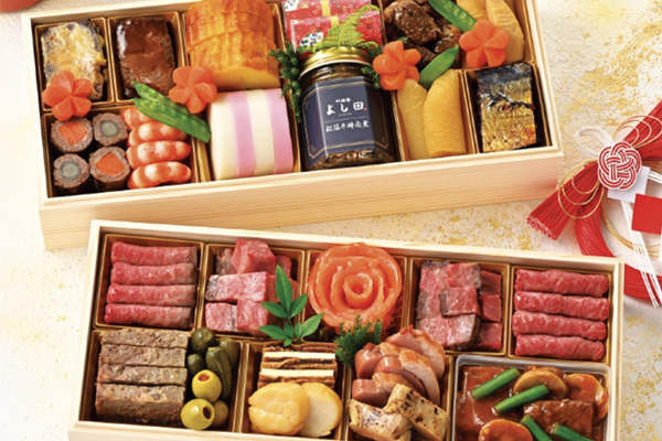 松阪牛 よし田｜京王百貨店オリジナル 松阪牛×近江牛 和洋二段重