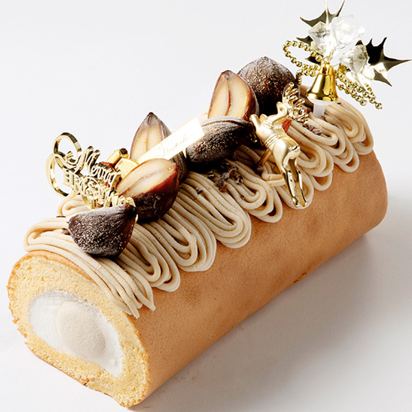 【小田急百貨店・冷凍ケーキ】パティスリー モンシェール「クリスマスの堂島モンブランロール」
